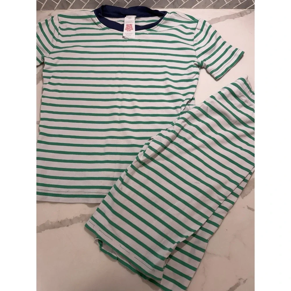 Mini Boden 6 Piece Bundle Of Holiday Striped Pajamas Sets Pants 11-13 Years